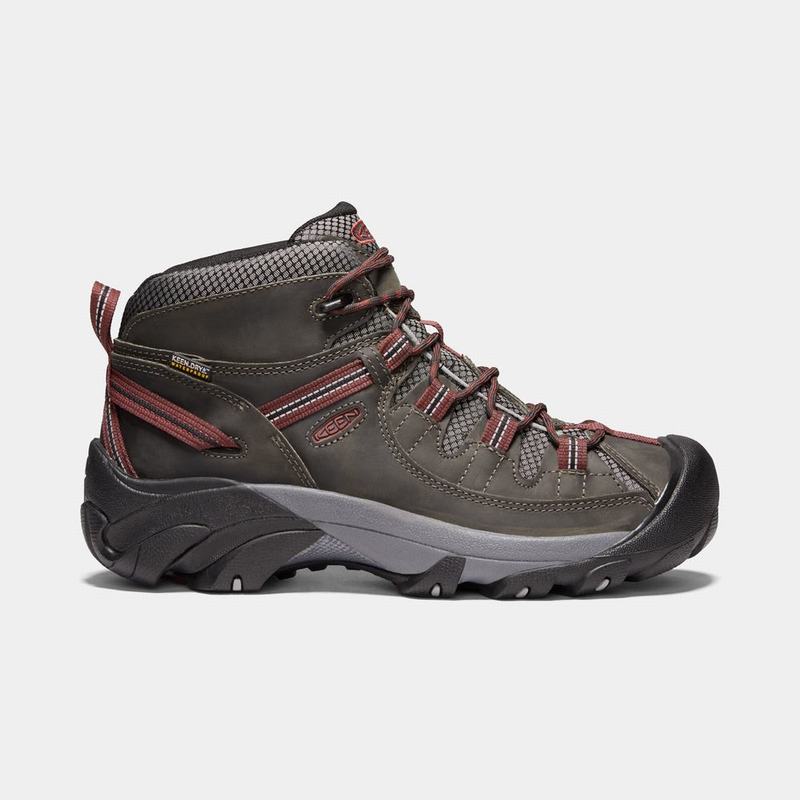 Cheap Keen Targhee II Waterproof Mid Mens Hiking Boots Dark Olive NZ (4536-JXYNA)